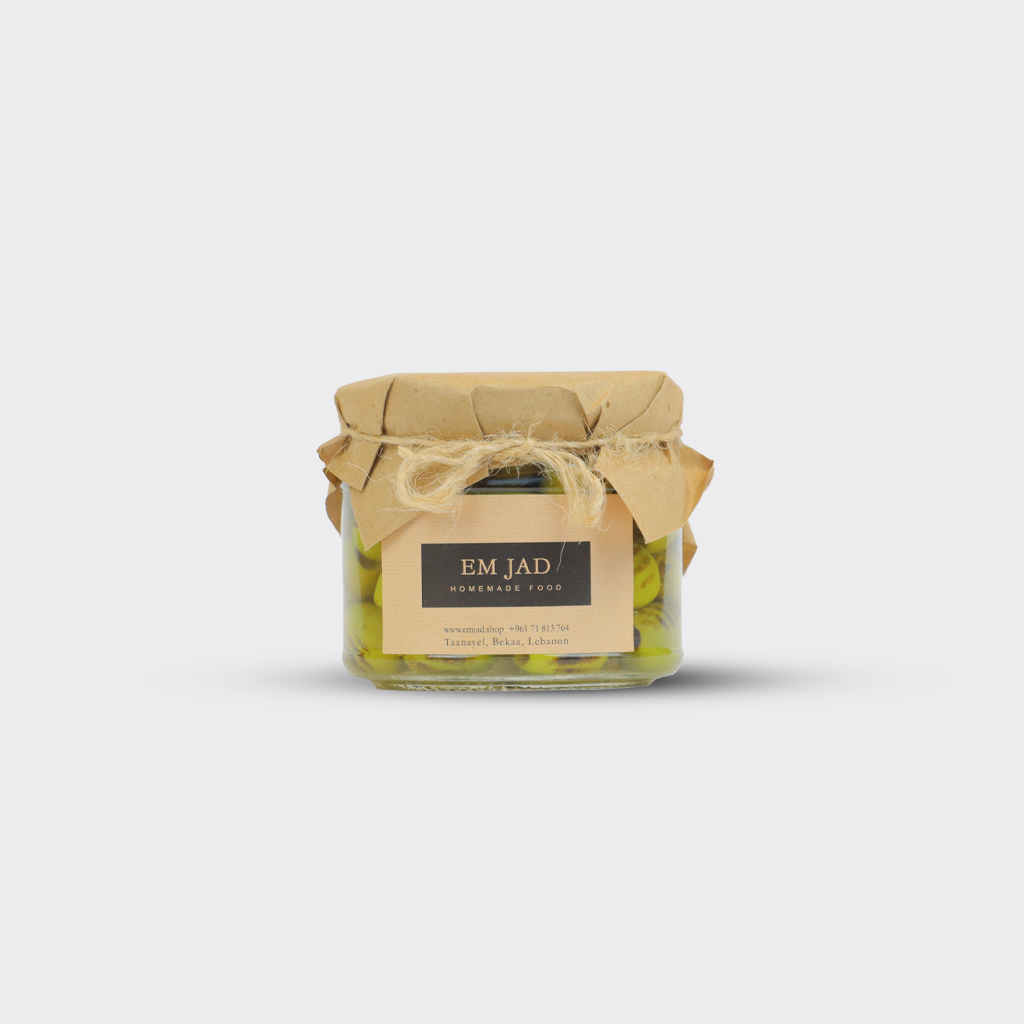 Grilled Green Olives